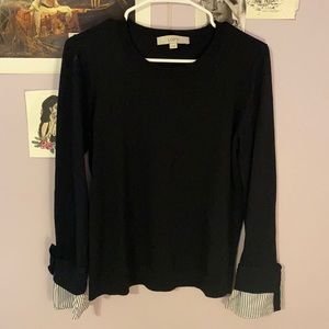 Loft, long sleeve romantic blouse
